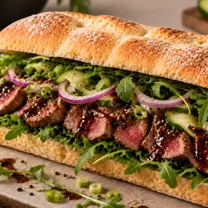 Broodje beef tataki