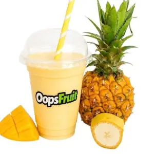 Mango, ananas en perzik