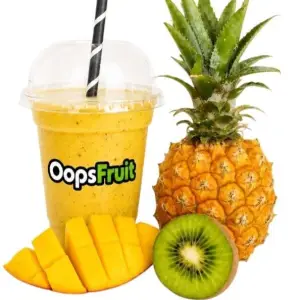 Ananas, kiwi en mango