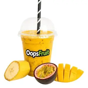 Mango, banaan en passievrucht