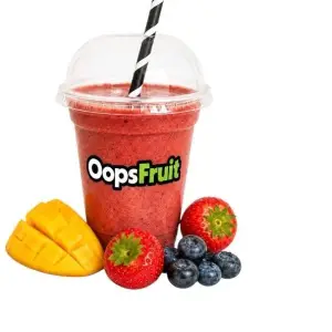 Aardbei, mango en bosbessen
