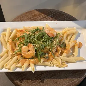 Pasta con scampi