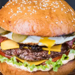 Chicky's spicy burger
