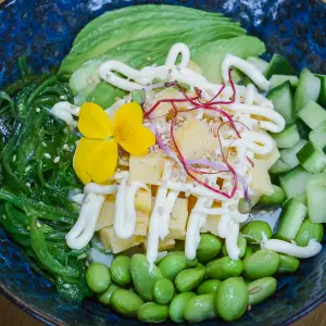 POKEBOWL JAPANSE OMELET (vegetarisch)