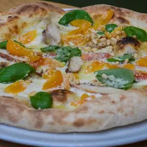 PIZZA POLLO BIANCO