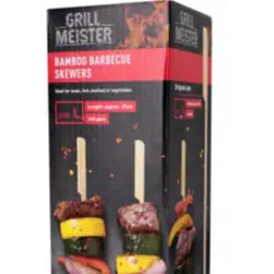 BBQ XL Houten Spiesjes